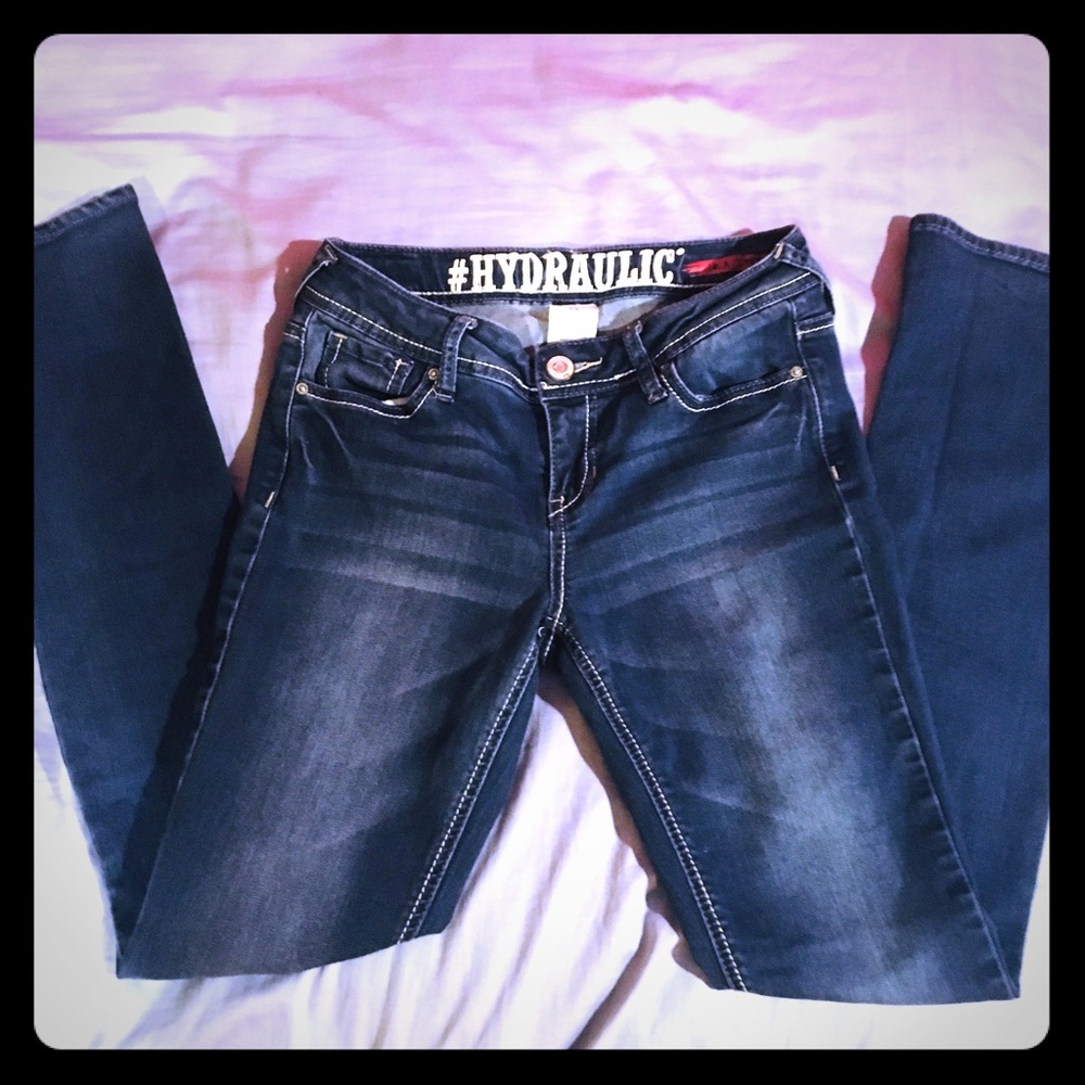 Hydraulic boot cut jeans